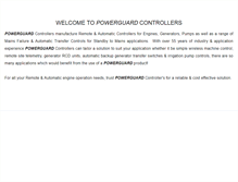 Tablet Screenshot of powerguardcontrollers.com.au